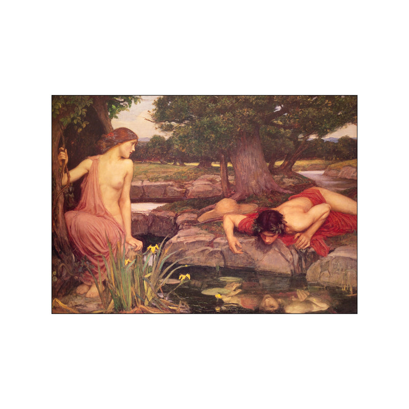 Echo and Narcissus — Art print by John William Waterhouse from Poster & Frame
