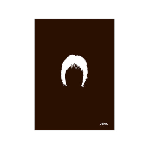 John - Black — Art print by Mugstars CO from Poster & Frame