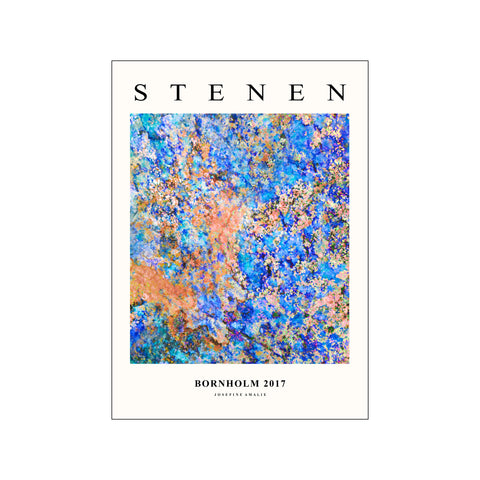 Stenen Blå — Art print by Kalejdo from Poster & Frame