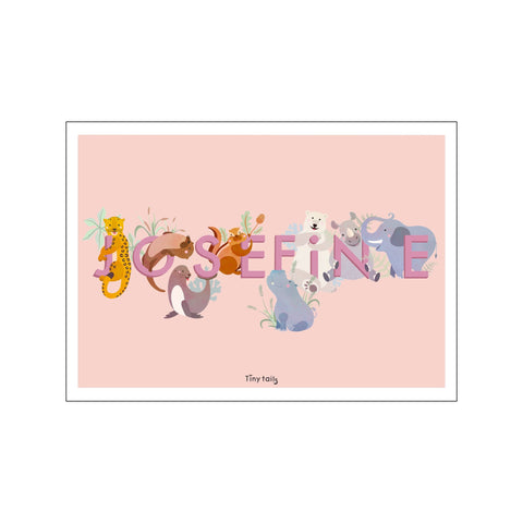 Josefine - lyserød — Art print by Tiny Tails from Poster & Frame