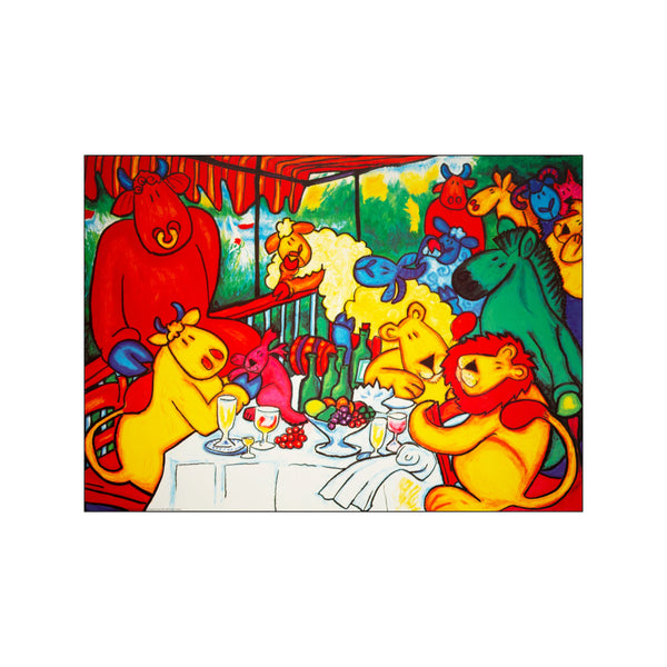 Luncheon of the Animal Party — Art print by Julia Hulme from Poster & Frame