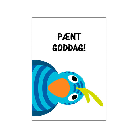 Kaj og Andrea plakat – Pænt goddag — Art print by Citatplakat from Poster & Frame