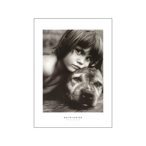 Young girl with her dog — Art print by Keith Carter from Poster & Frame