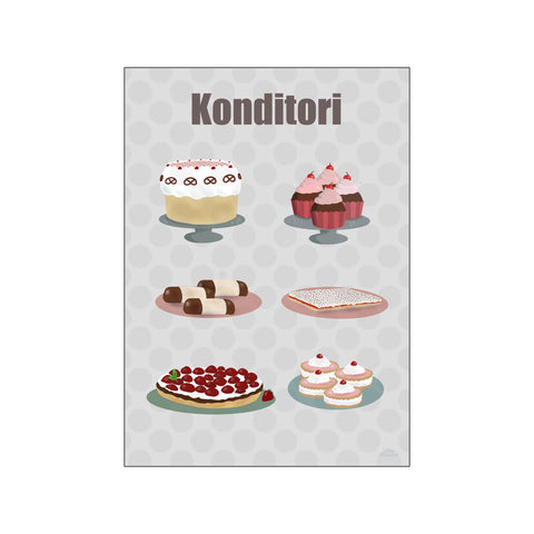 Konditori — Art print by Willero Illustration from Poster & Frame