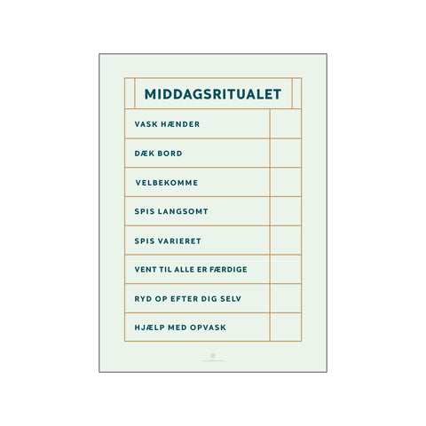 Kragh Middagsritualet — Art print by Poster Family from Poster & Frame