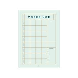 Kragh Vores Uge - Green, 4 column — Art print by Poster Family from Poster & Frame