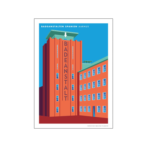 Aarhus - Badeanstalten Spanien — Art print by Kristian Højland from Poster & Frame