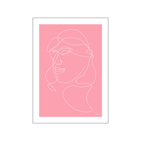 Kvinde i pink — Art print by PRYD Design from Poster & Frame