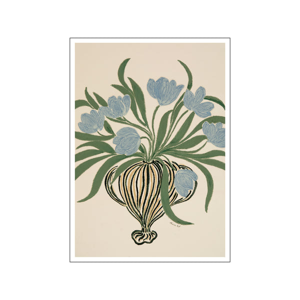 La Poire - "Blue Tulips" — Art print by Dansk Flygtningehjælp from Poster & Frame
