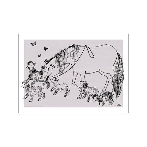 Lambs And Butterflies - Mio my Son — Art print by Astrid Lindgren from Poster & Frame