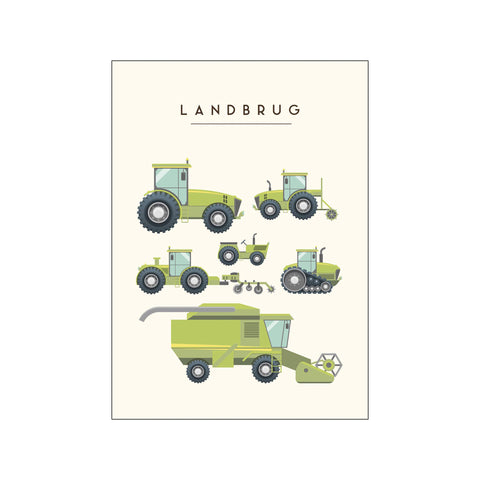 Landbrug – Børneplakat — Art print by Citatplakat from Poster & Frame