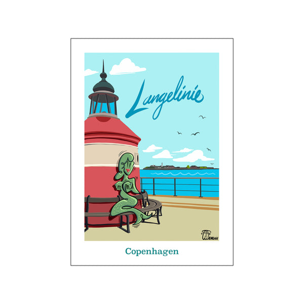 Langelinje — Art print by Timmi Mensah from Poster & Frame