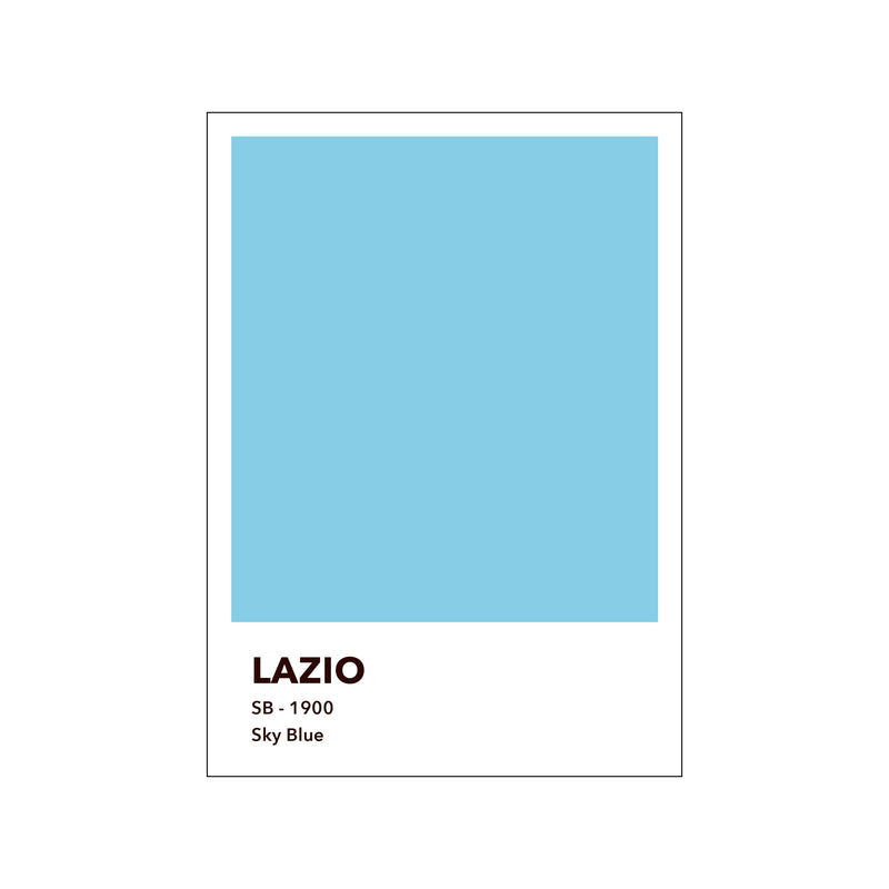 LAZIO - SKY BLUE — Art print by Olé Olé from Poster & Frame
