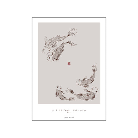 Le FISH Family Collection No.03 — Art print by Hannah Antonius from Poster & Frame