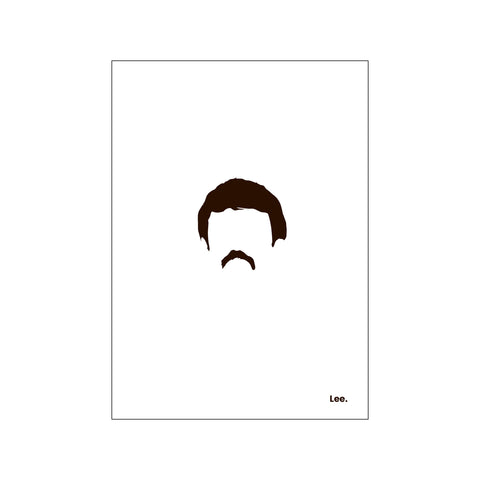 Lee - White — Art print by Mugstars CO from Poster & Frame