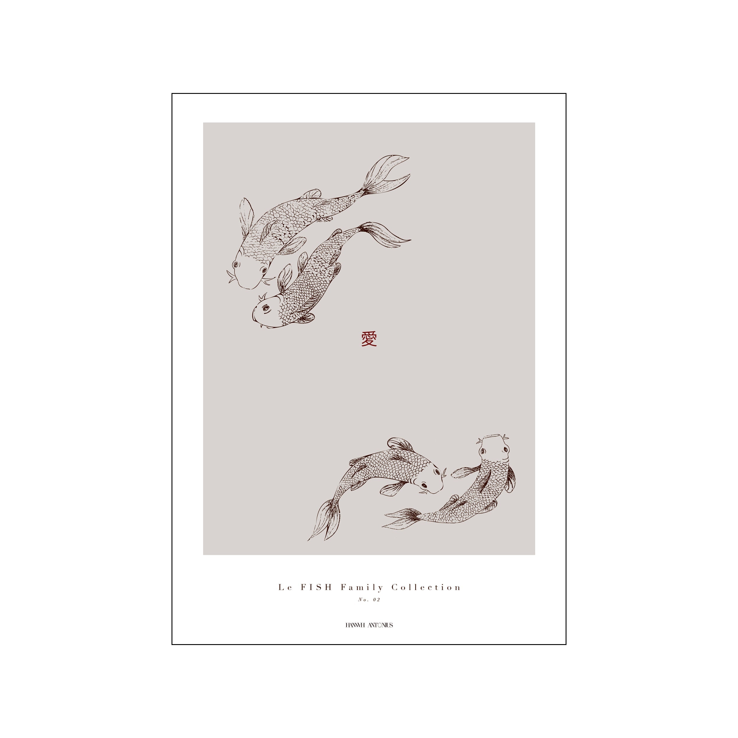 Le FISH Family Collection No.02 – Poster & Frame Art Group