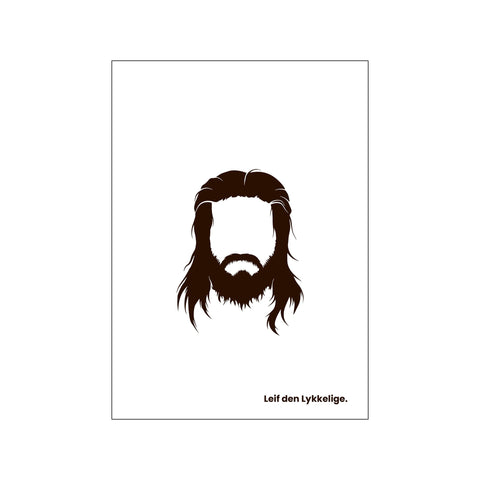 Leif den Lykkelige - White — Art print by Mugstars CO from Poster & Frame