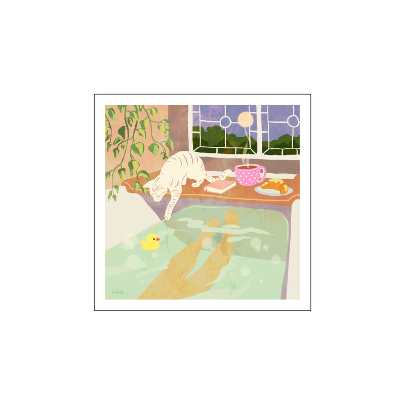 Bath Time - Square — Art print by Leilani from Poster & Frame