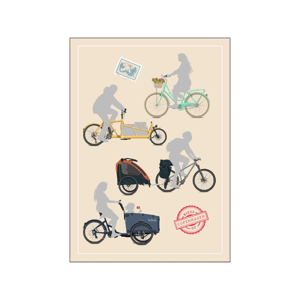 Bikes of Copenhagen — Art print by Leilani from Poster & Frame