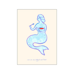 Can you say: rødgrød med fløde? — Art print by Leilani from Poster & Frame