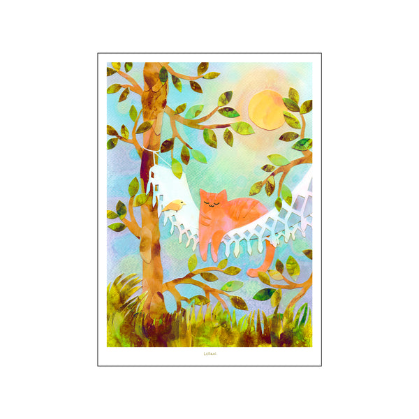 Summer Cat — Art print by Leilani from Poster & Frame