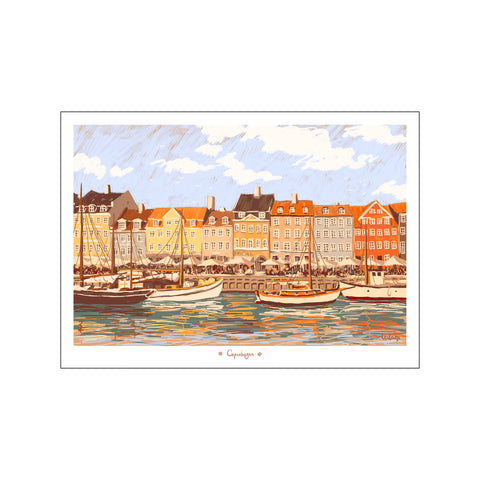 Summer in Nyhavn — Art print by Leilani from Poster & Frame