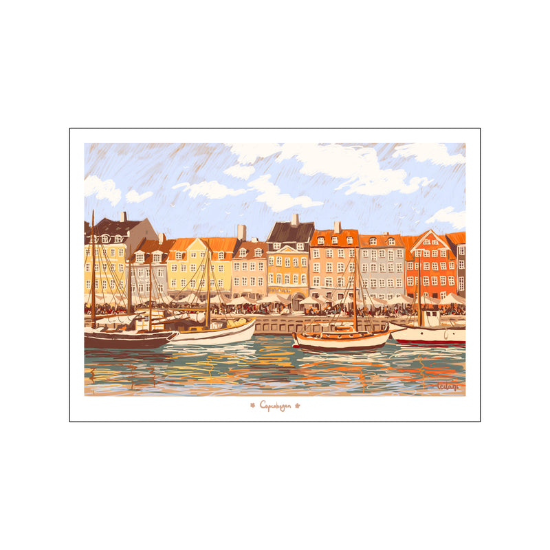 Summer in Nyhavn — Art print by Leilani from Poster & Frame