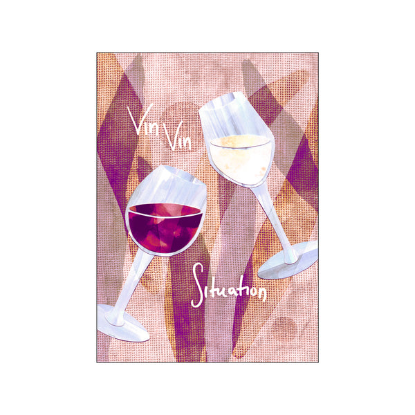 Vin Vin Situation — Art print by Leilani from Poster & Frame