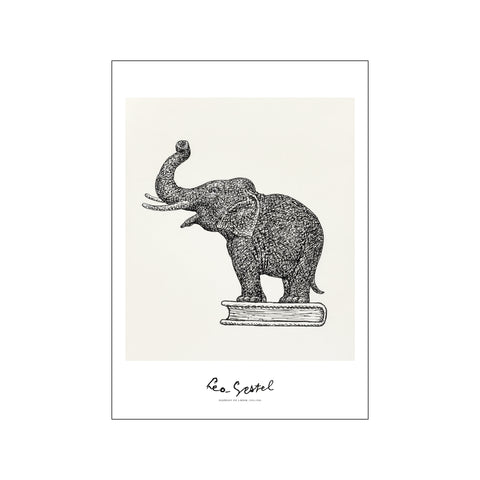 Elephant on a book — Art print by Leo Gestel from Poster & Frame