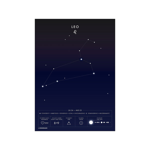 Leo — Art print by Wonderhagen from Poster & Frame