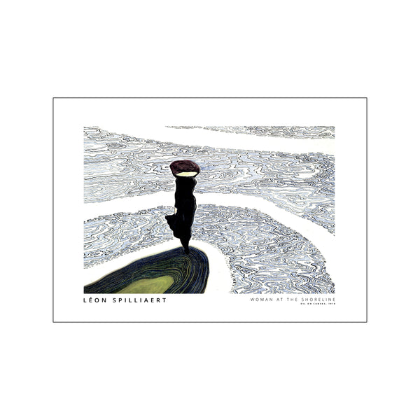 Woman at the shoreline - Landscape — Art print by Permild & Rosengreen x Léon Spilliaert from Poster & Frame