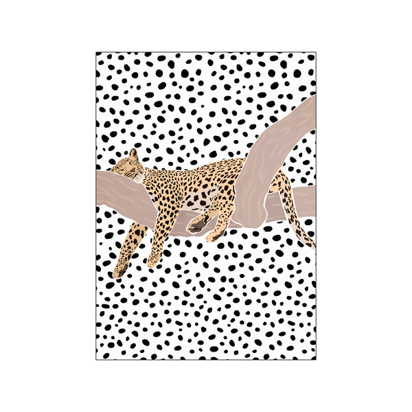 Leopard Sleeping Polkadots — Art print by Sarah Manovski from Poster & Frame