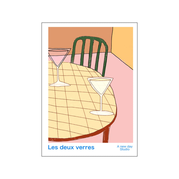 le deux verres — Art print by A new day studio from Poster & Frame