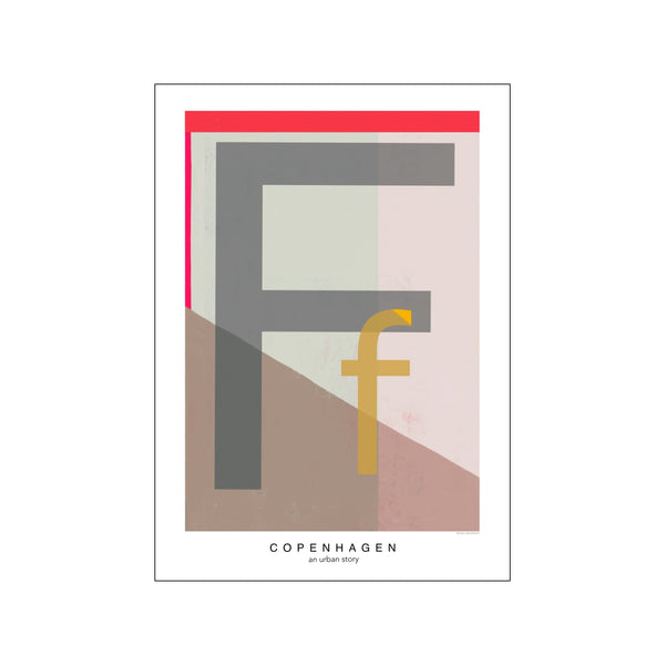 Letter F — Art print by Willero Illustration from Poster & Frame