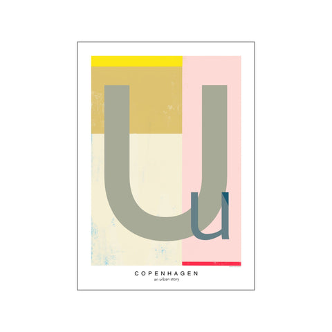 Letter U — Art print by Willero Illustration from Poster & Frame