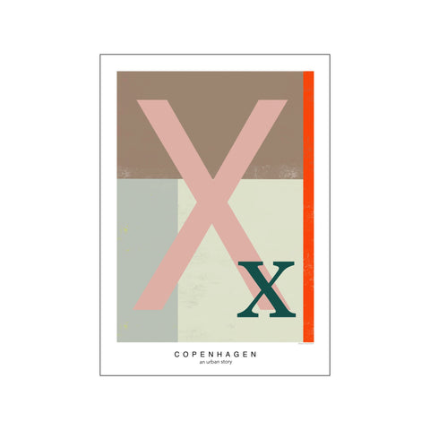 Letter X — Art print by Willero Illustration from Poster & Frame