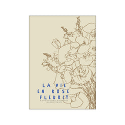 La Vie en Rose - Blue — Art print by Permild & Rosengreen x Marie Bayo from Poster & Frame