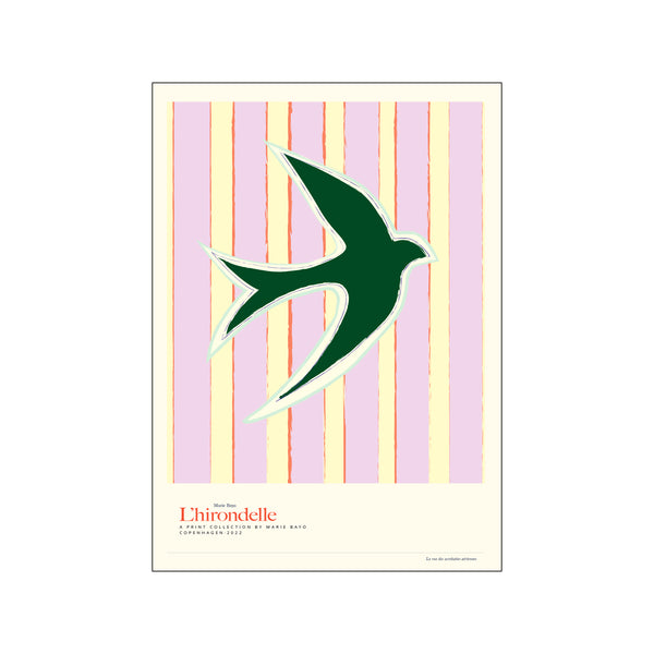 L´Hirondelle - Green — Art print by Permild & Rosengreen x Marie Bayo from Poster & Frame