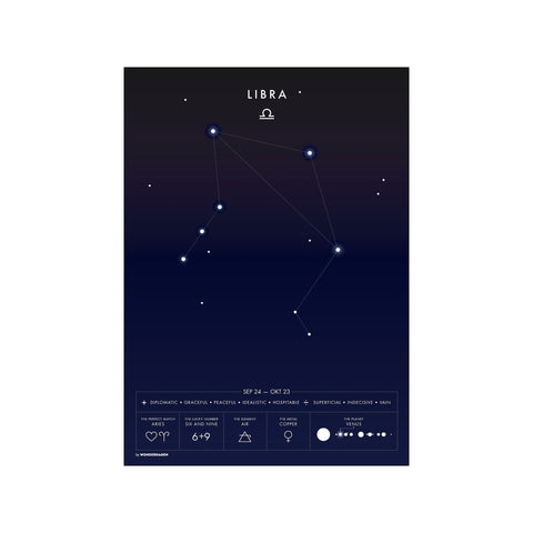 Libra — Art print by Wonderhagen from Poster & Frame