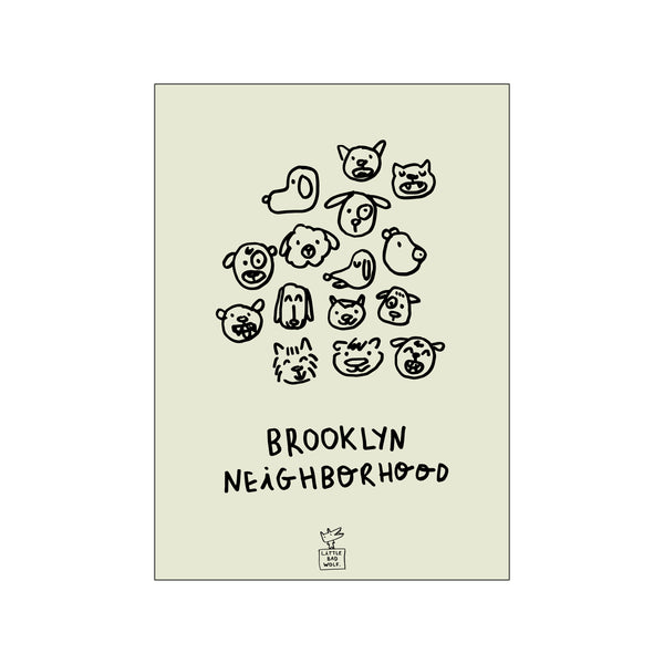 Brooklyn — Art print by Little Bad Wolf from Poster & Frame