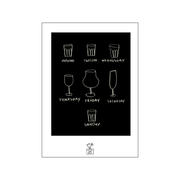 Drink water — Art print by Little Bad Wolf from Poster & Frame