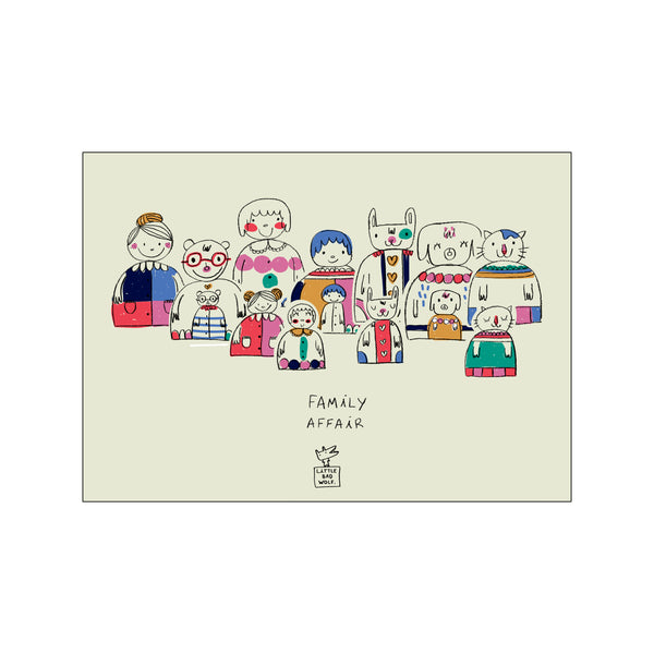 Family affair — Art print by Little Bad Wolf from Poster & Frame