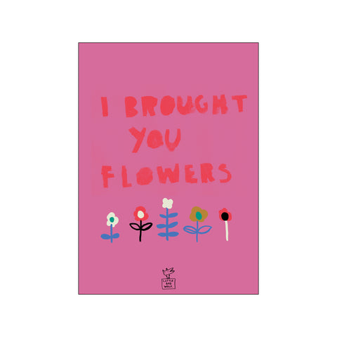 Flowers pink — Art print by Little Bad Wolf from Poster & Frame