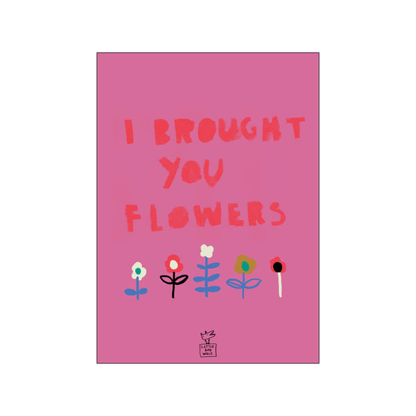 Flowers pink — Art print by Little Bad Wolf from Poster & Frame