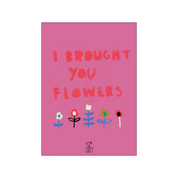 Flowers pink — Art print by Little Bad Wolf from Poster & Frame