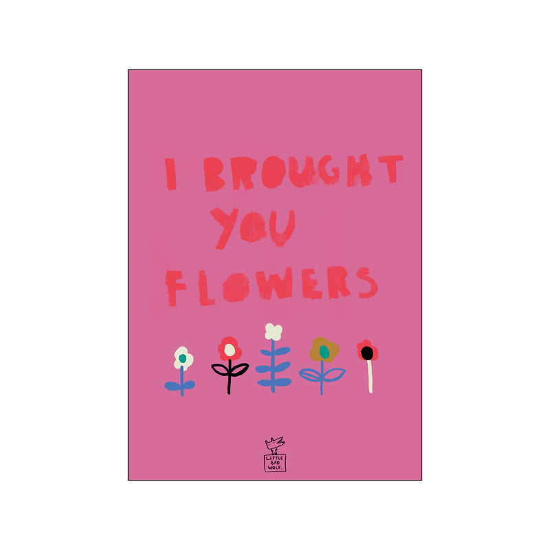 Flowers pink — Art print by Little Bad Wolf from Poster & Frame