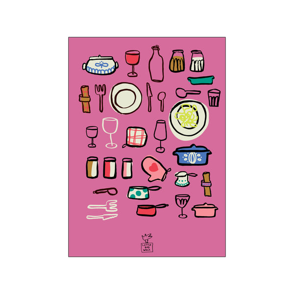 Kitchen — Art print by Little Bad Wolf from Poster & Frame