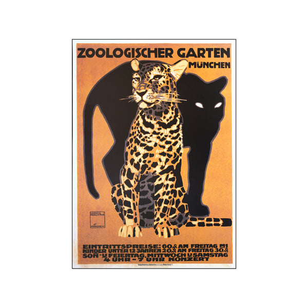 Zoologischer Garten Munchen - Leopard — Art print by Ludwig Hohlwein from Poster & Frame