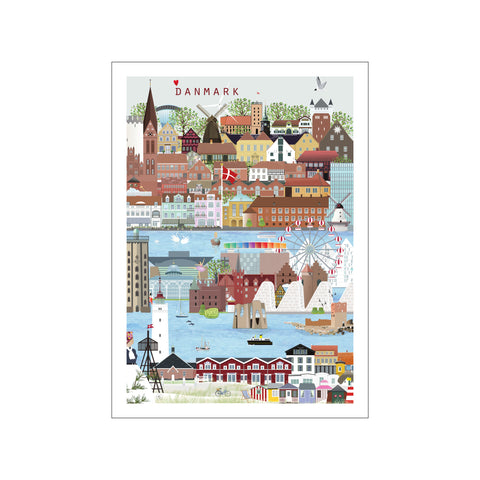 Et strejf af Danmark — Art print by Lydia Wienberg from Poster & Frame