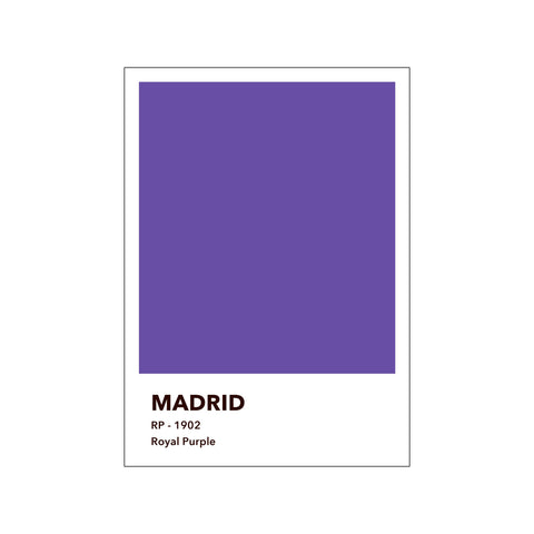 MADRID - ROYAL PURPLE — Art print by Olé Olé from Poster & Frame